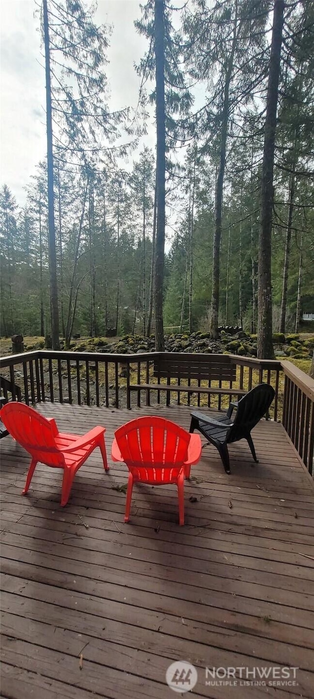 view of wooden terrace