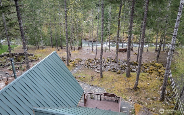 213 Crescent Beach Dr, Packwood, WA 98361 - view of yard featuring a wooden deck