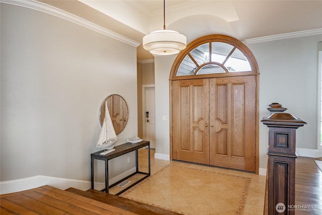 5685 Nakat Way, Blaine, WA 98230 - entryway featuring crown molding and baseboards