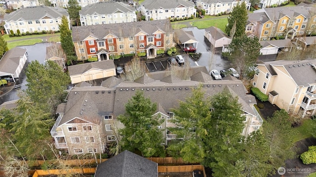 birds eye view of property featuring a residential view