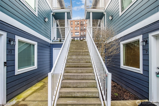 view of stairs