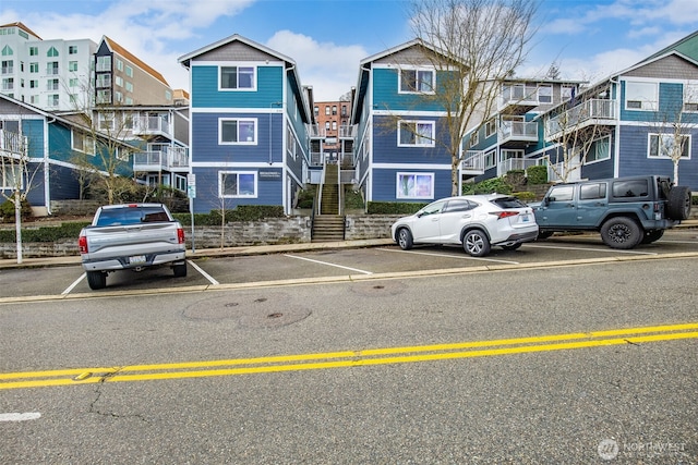 view of uncovered parking lot