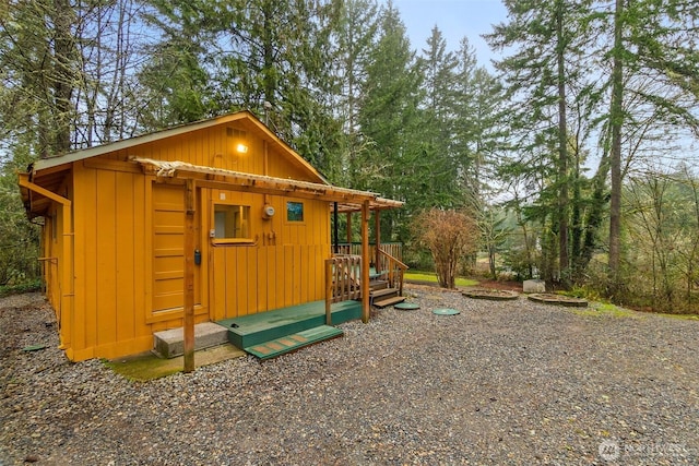 view of outbuilding