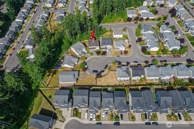 bird's eye view featuring a residential view