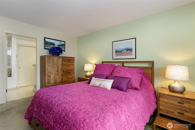 bedroom featuring carpet flooring