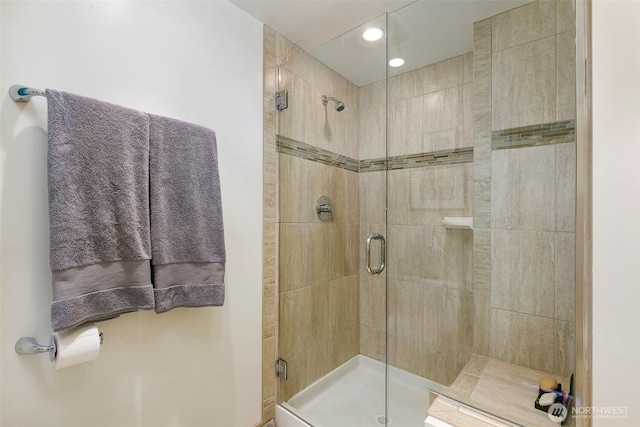 full bath with a stall shower