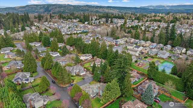 drone / aerial view featuring a residential view