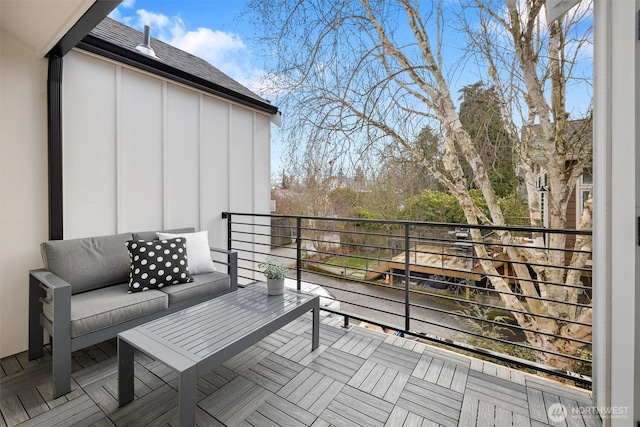 balcony with an outdoor living space