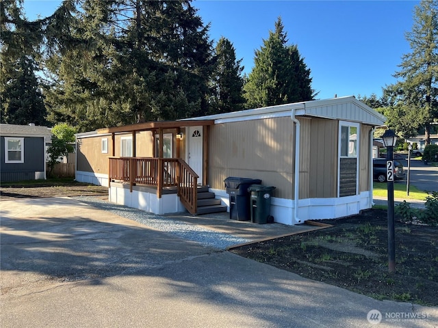 view of manufactured / mobile home