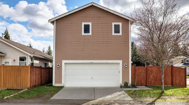 23806 SE 282nd St, Maple Valley, WA 98038 - exterior space with a garage, driveway, and fence