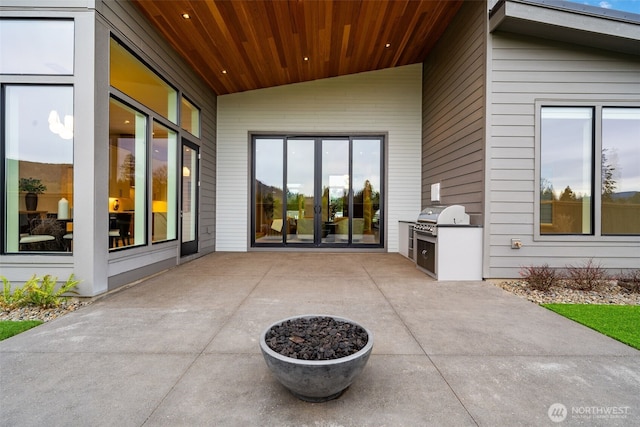 3119 Heron St, Woodland, WA 98674 - view of patio with area for grilling and exterior kitchen