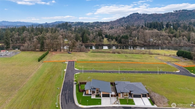 3119 Heron St, Woodland, WA 98674 - drone / aerial view featuring a rural view, a view of trees, and a water view