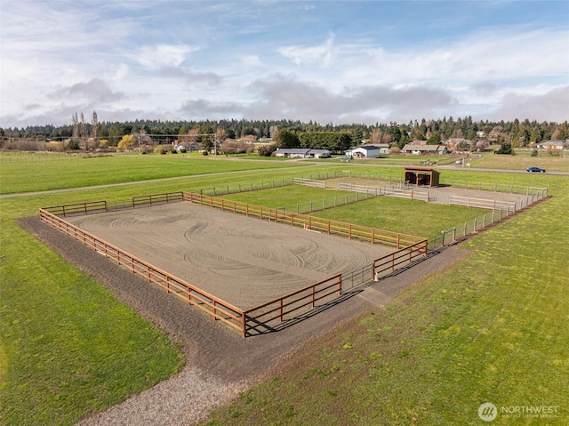 4596 Woodcock Rd, Sequim, WA 98382 - drone / aerial view with a rural view