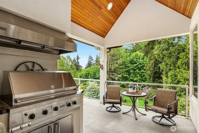 18212 244th Ave NE, Woodinville, WA 98077 - view of patio / terrace featuring a balcony and view of wooded area