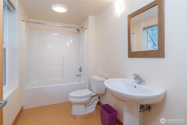 bathroom with  shower combination and toilet