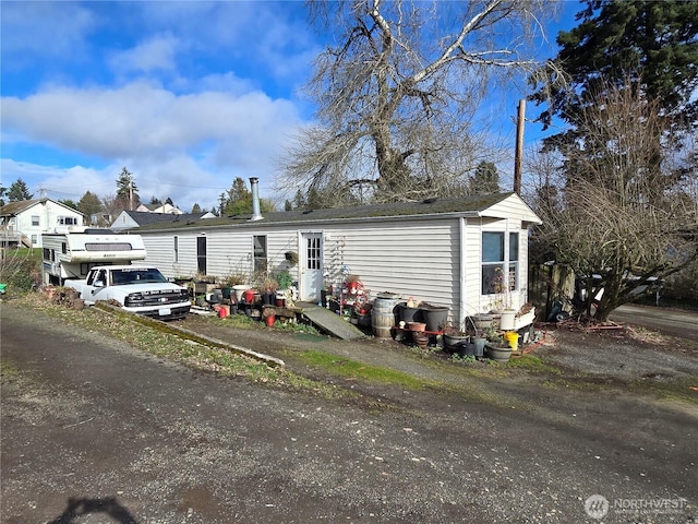 view of manufactured / mobile home