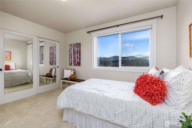 bedroom featuring carpet flooring