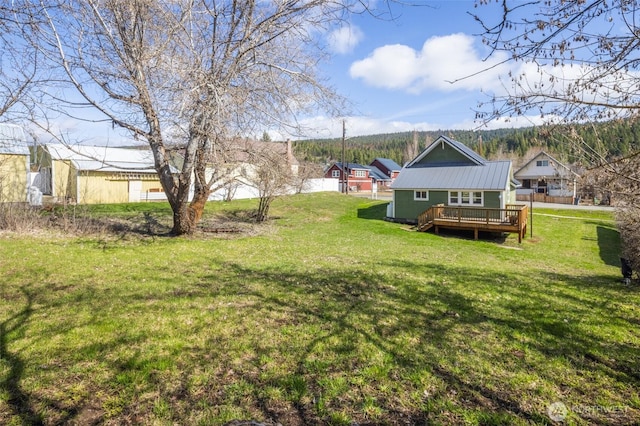 308 S 1st St, Roslyn, WA 98941 - view of yard with a wooden deck