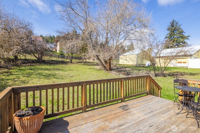 308 S 1st St, Roslyn, WA 98941 - deck featuring a lawn
