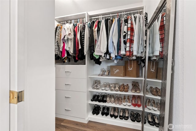 view of closet