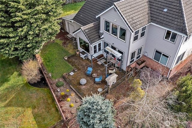 birds eye view of property