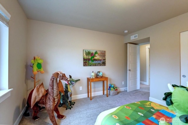 12225 SE 271st Pl, Kent, WA 98030 - bedroom featuring baseboards, visible vents, and carpet