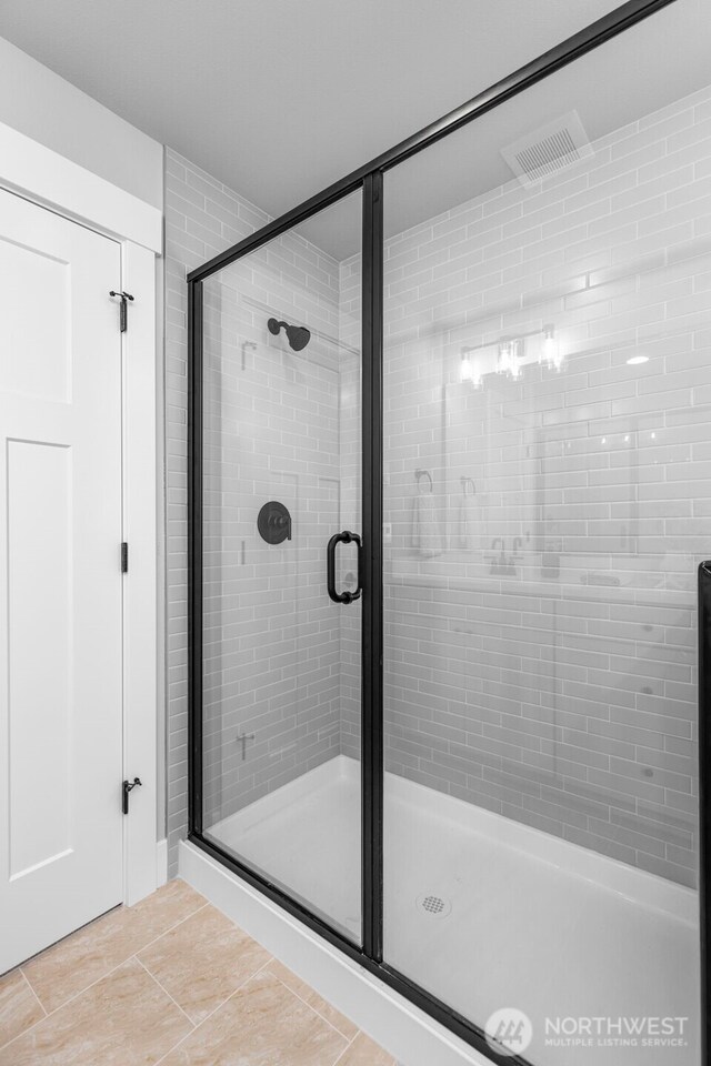 18 160th St SE, Bothell, WA 98012 - full bathroom featuring a shower stall and tile patterned floors