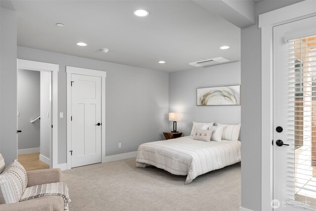 18 160th St SE, Bothell, WA 98012 - bedroom featuring recessed lighting and carpet