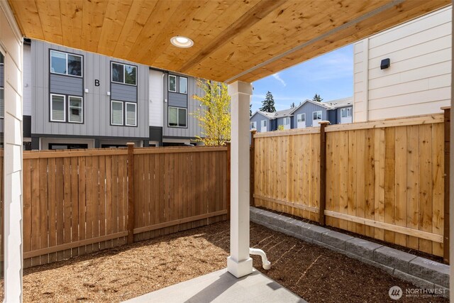 18 160th St SE, Bothell, WA 98012 - fenced backyard featuring a residential view