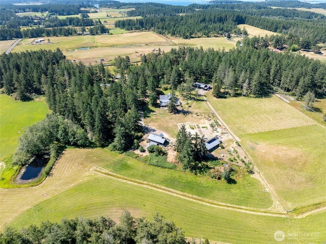 631 Cousins Rd, Lopez Island, WA 98261 - birds eye view of property with a rural view