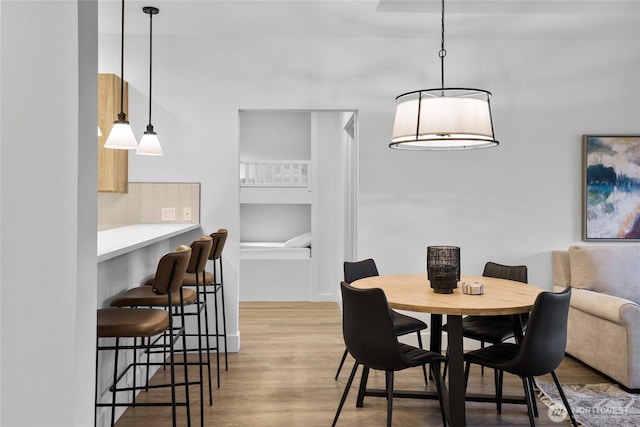 dining room featuring wood finished floors