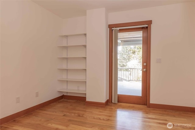 4195 Windy Cove Ln, Clinton, WA 98236 - entryway featuring baseboards and light wood-type flooring
