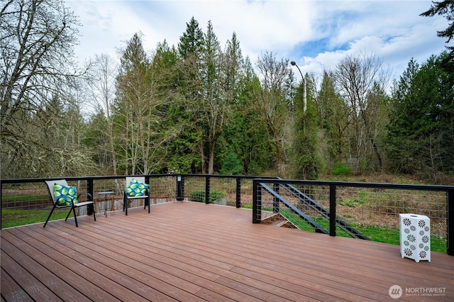 view of wooden terrace