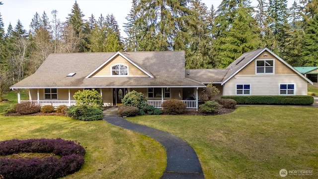 6170 Rutsatz Rd, Deming, WA 98244 - view of front of property with covered porch and a front yard