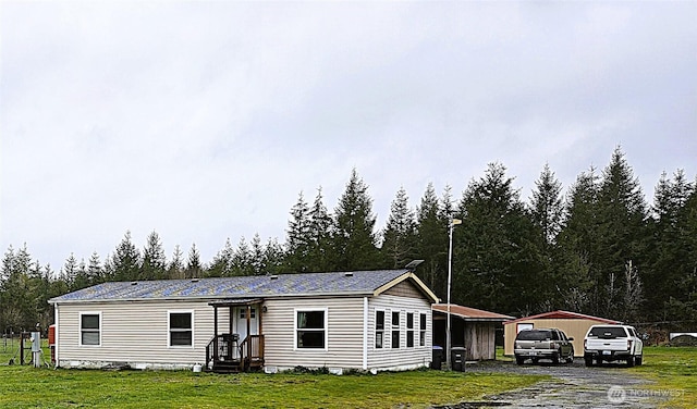 91 W Ayliffe Dr, Elma, WA 98541 - manufactured / mobile home featuring a front lawn