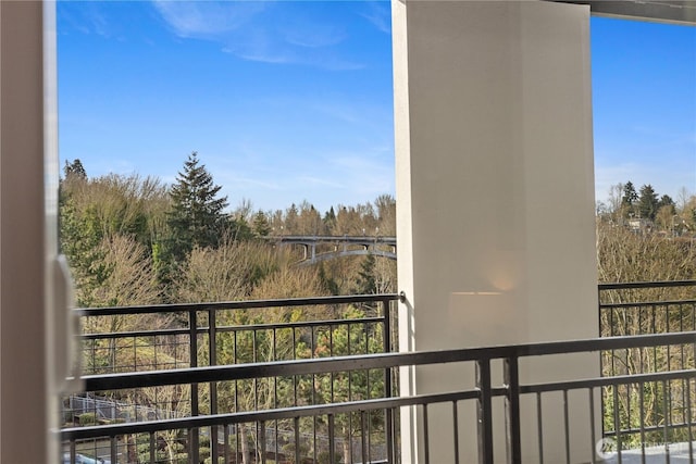view of balcony