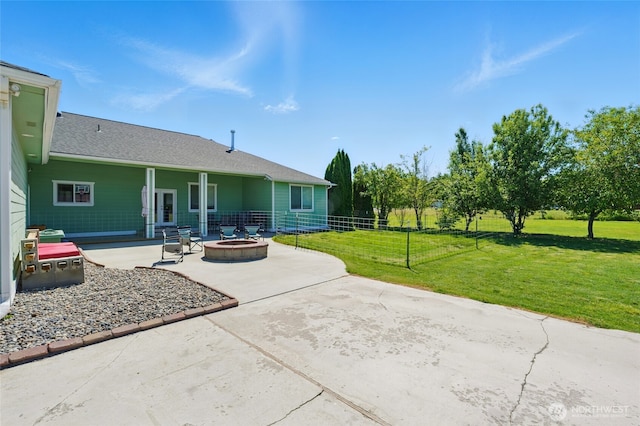 502 County Road 448, Walla Walla, WA 99362 - view of patio featuring a fire pit