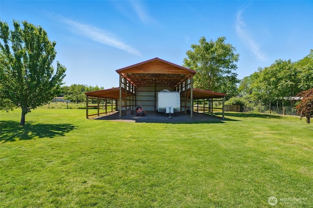502 County Road 448, Walla Walla, WA 99362 - view of grassy yard with a detached carport and an outdoor structure