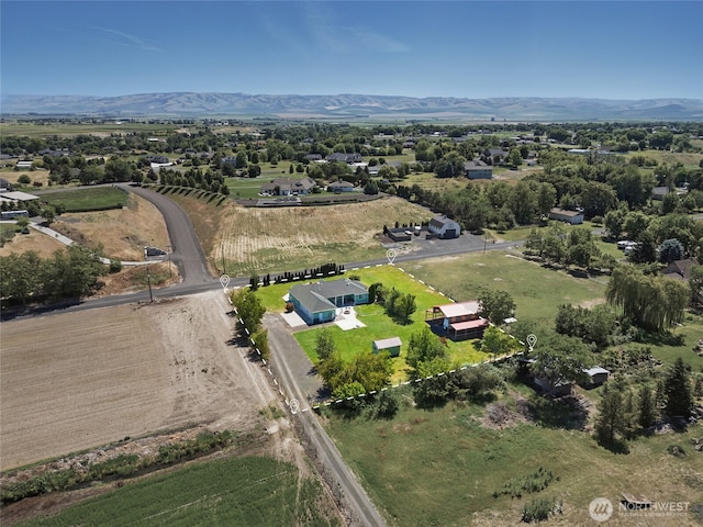 502 County Road 448, Walla Walla, WA 99362 - aerial view of sparsely populated area with a mountainous background