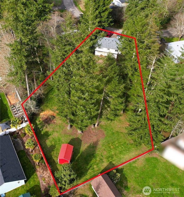 birds eye view of property
