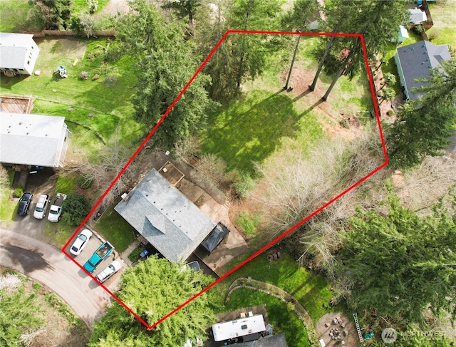 birds eye view of property