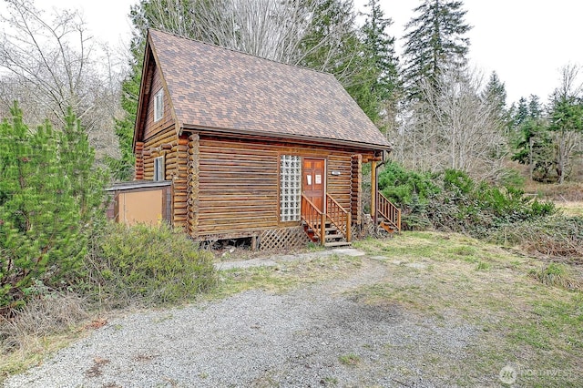 view of outdoor structure featuring entry steps