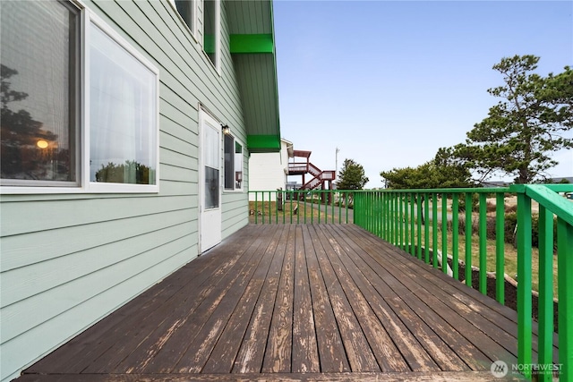 1205 Fairwood Dr SW, Ocean Shores, WA 98569 - view of wooden deck