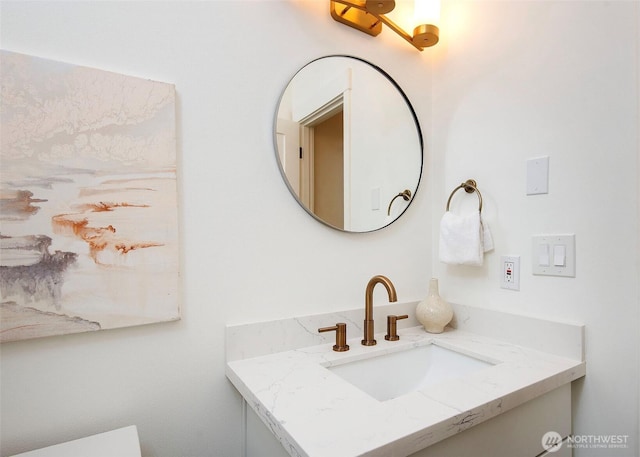 bathroom featuring vanity