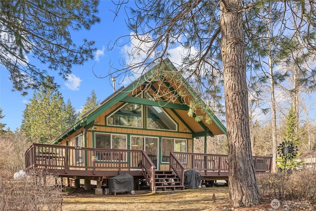 1081 Wapiti Dr, Cle Elum, WA 98922 - back of property with a deck
