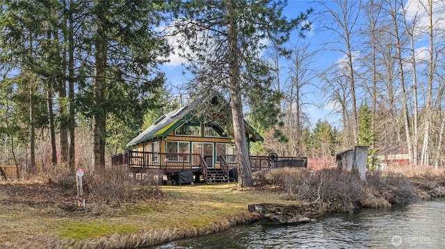 1081 Wapiti Dr, Cle Elum, WA 98922 - back of house with a deck with water view