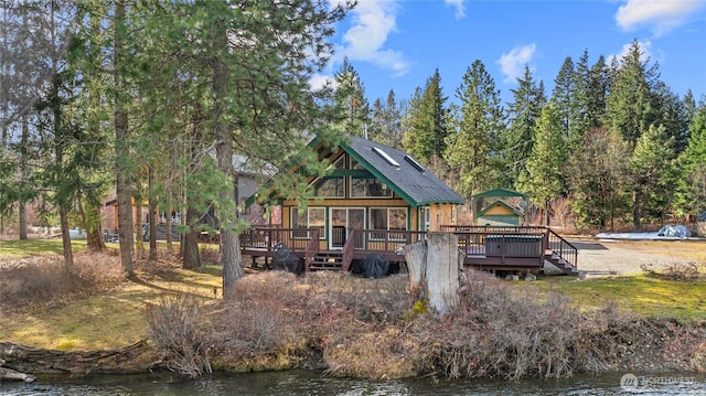 1081 Wapiti Dr, Cle Elum, WA 98922 - back of house featuring a deck with water view