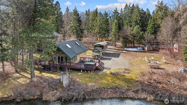 1081 Wapiti Dr, Cle Elum, WA 98922 - view from above of property featuring a large body of water