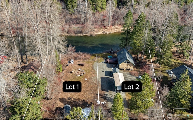 1081 Wapiti Dr, Cle Elum, WA 98922 - aerial view of property and surrounding area with a large body of water