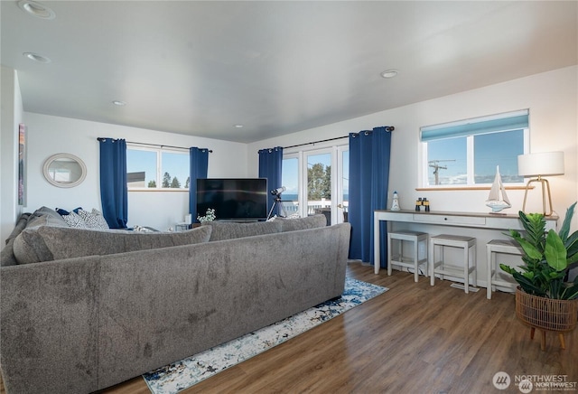 6926 Holeman Ave, Blaine, WA 98230 - living area featuring wood finished floors